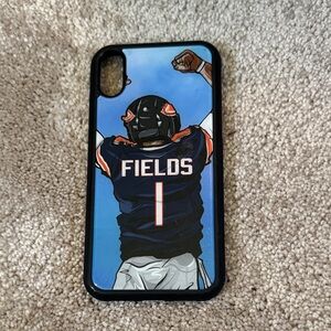 Custom Black Phone Case with Justin fields football design